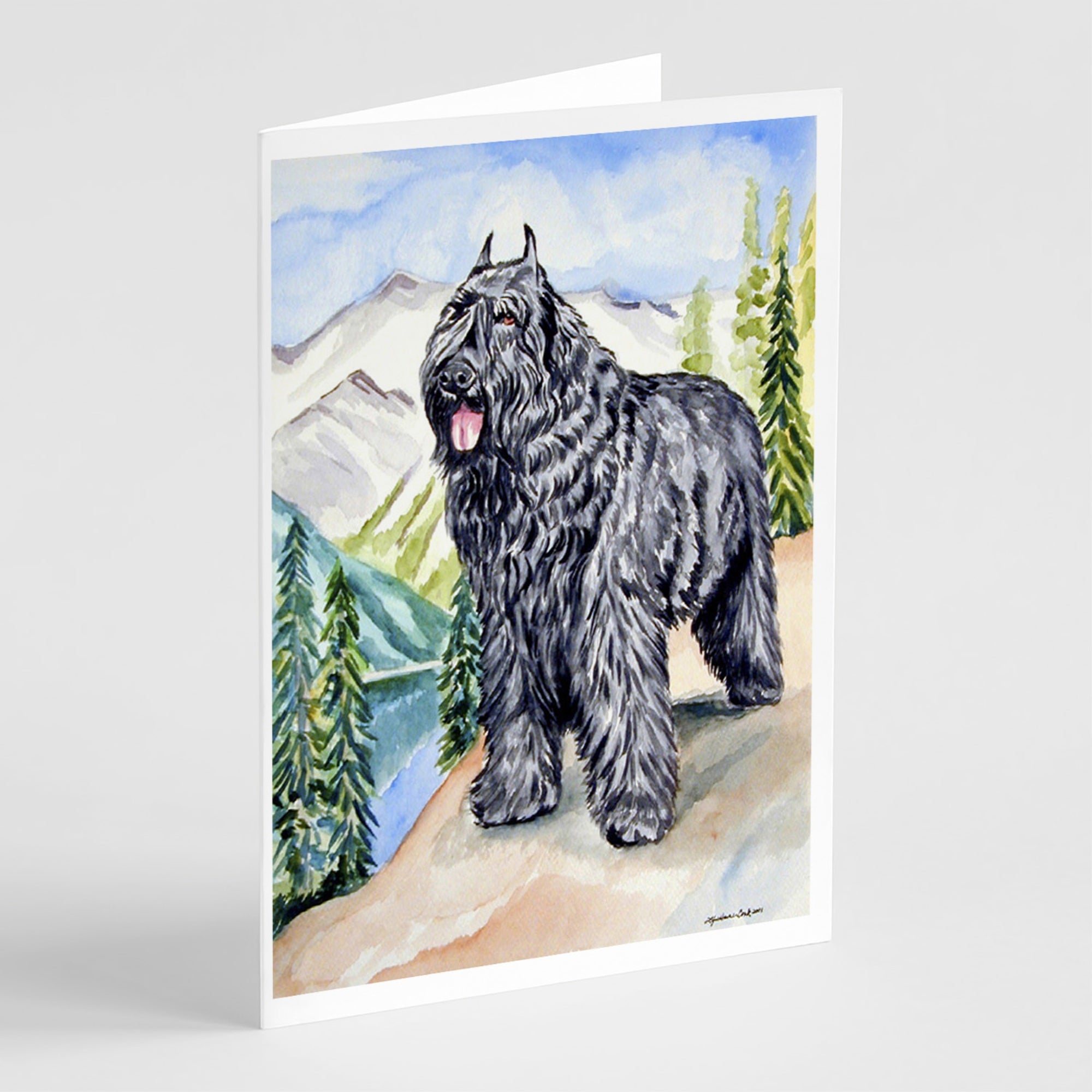 Bouvier Des Flandres Greeting Cards And Envelopes Pack Of 8