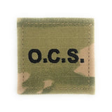 Army OCS Officer Candidate School Black Letters OCP with Hook Fastener