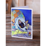 Australian Cattle Dog Sew Perfect Greeting Cards And Envelopes Pack Of 8
