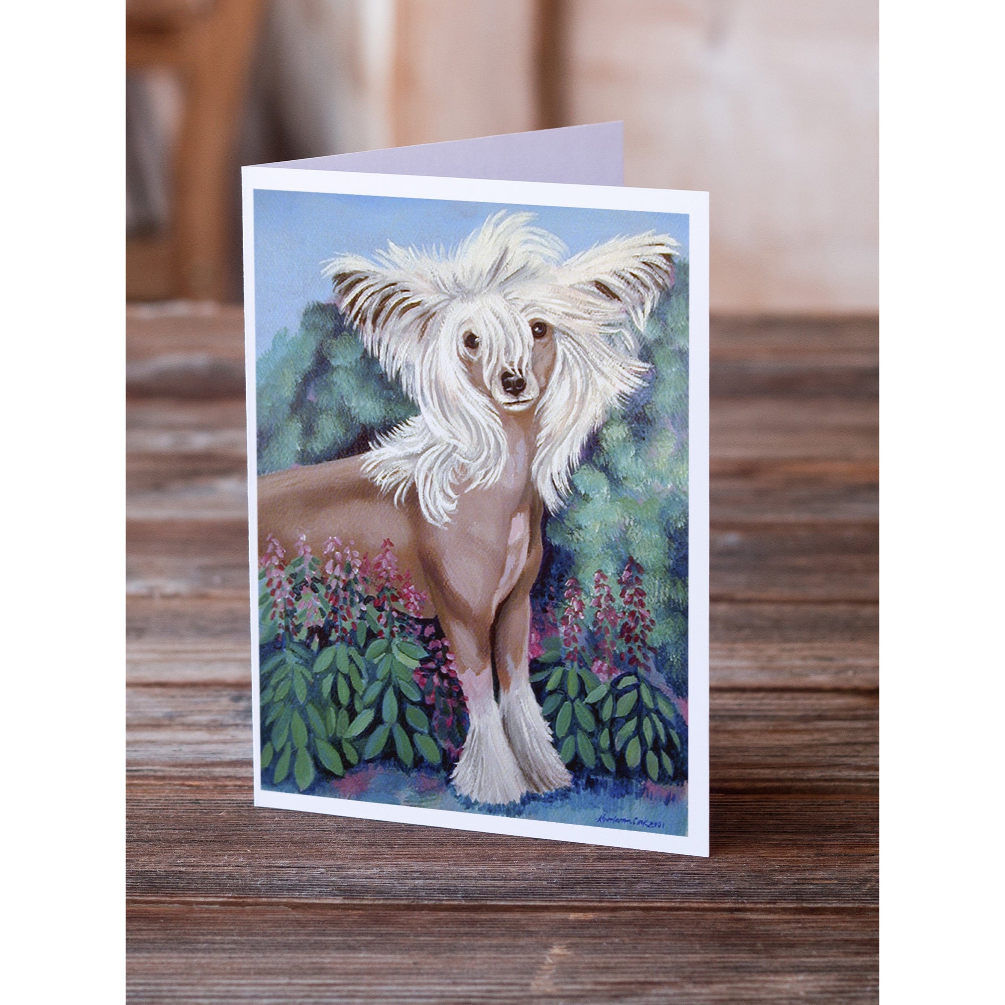 Chinese Crested Greeting Cards And Envelopes Pack Of 8