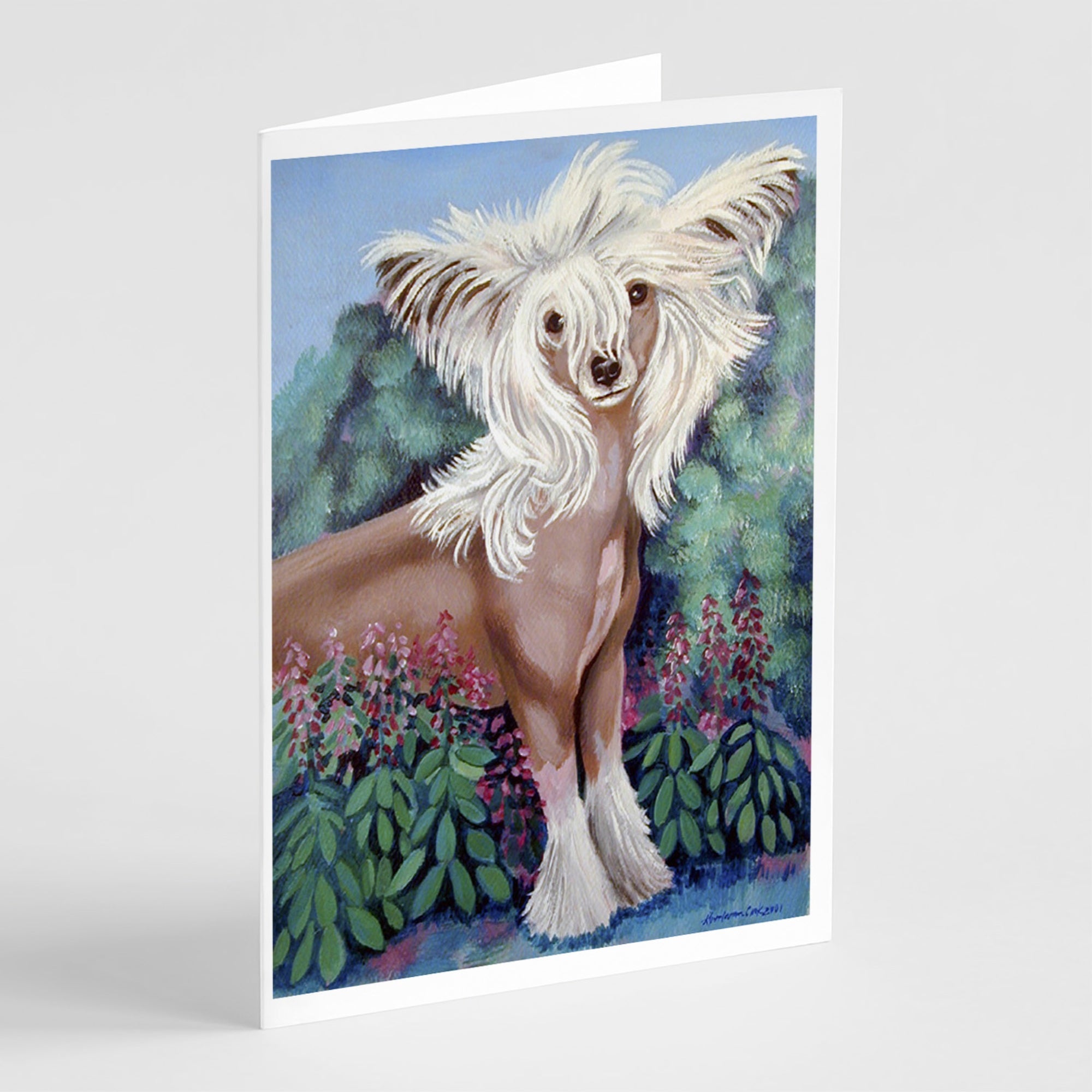 Chinese Crested Greeting Cards And Envelopes Pack Of 8