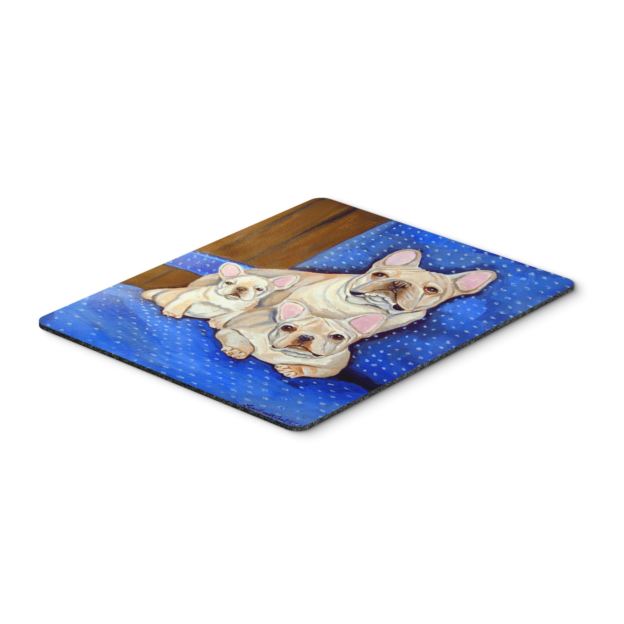 Caroline'S Treasures Mouse/Hot Pad/Trivet, White Frenchies In Momma'S Chair French Bulldog (7055Mp)