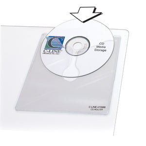 Self-Adhesive Cd Holder, 5 1/3 X 5 2/3, 10/Pk (Set Of 5 Pk)