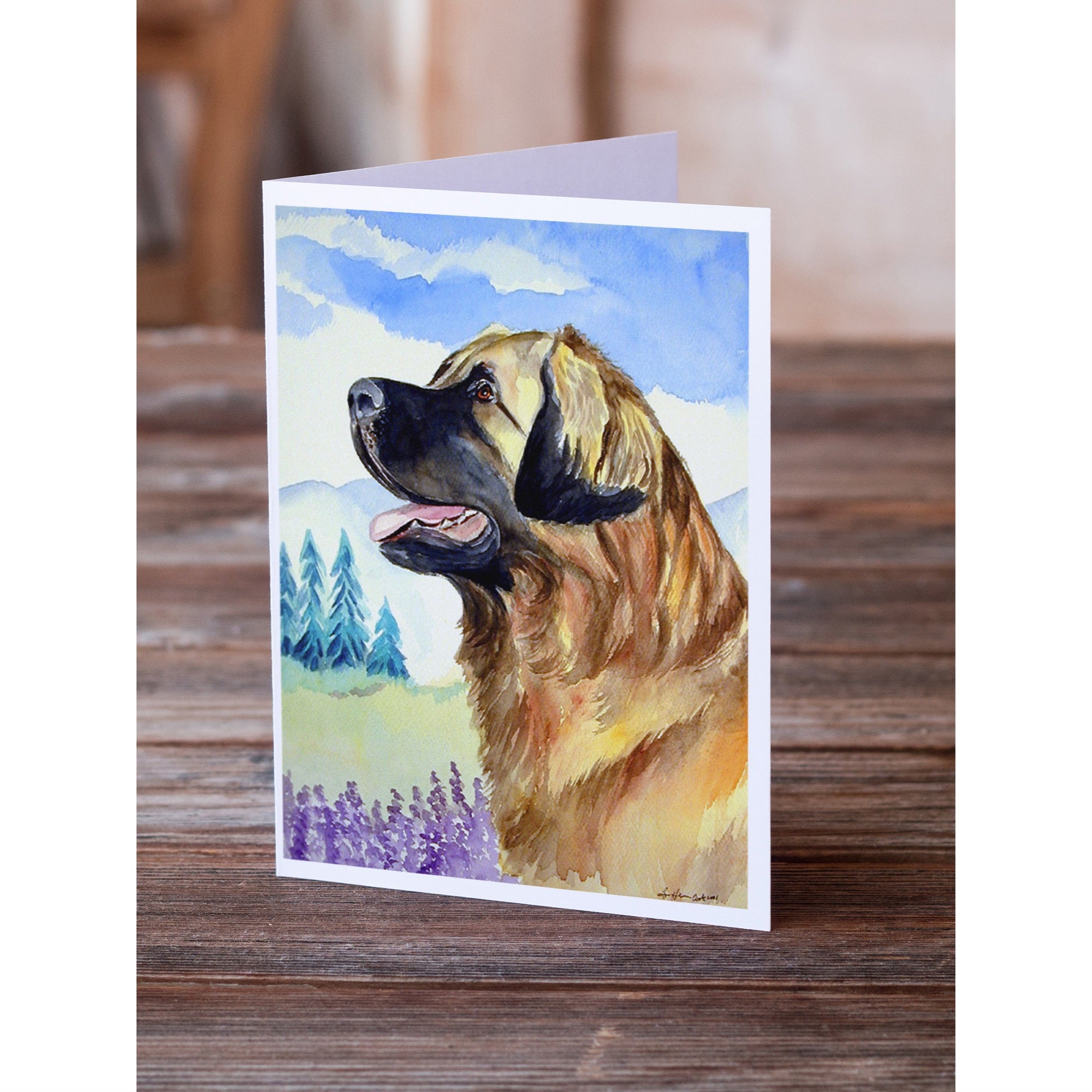Leonberger Greeting Cards And Envelopes Pack Of 8