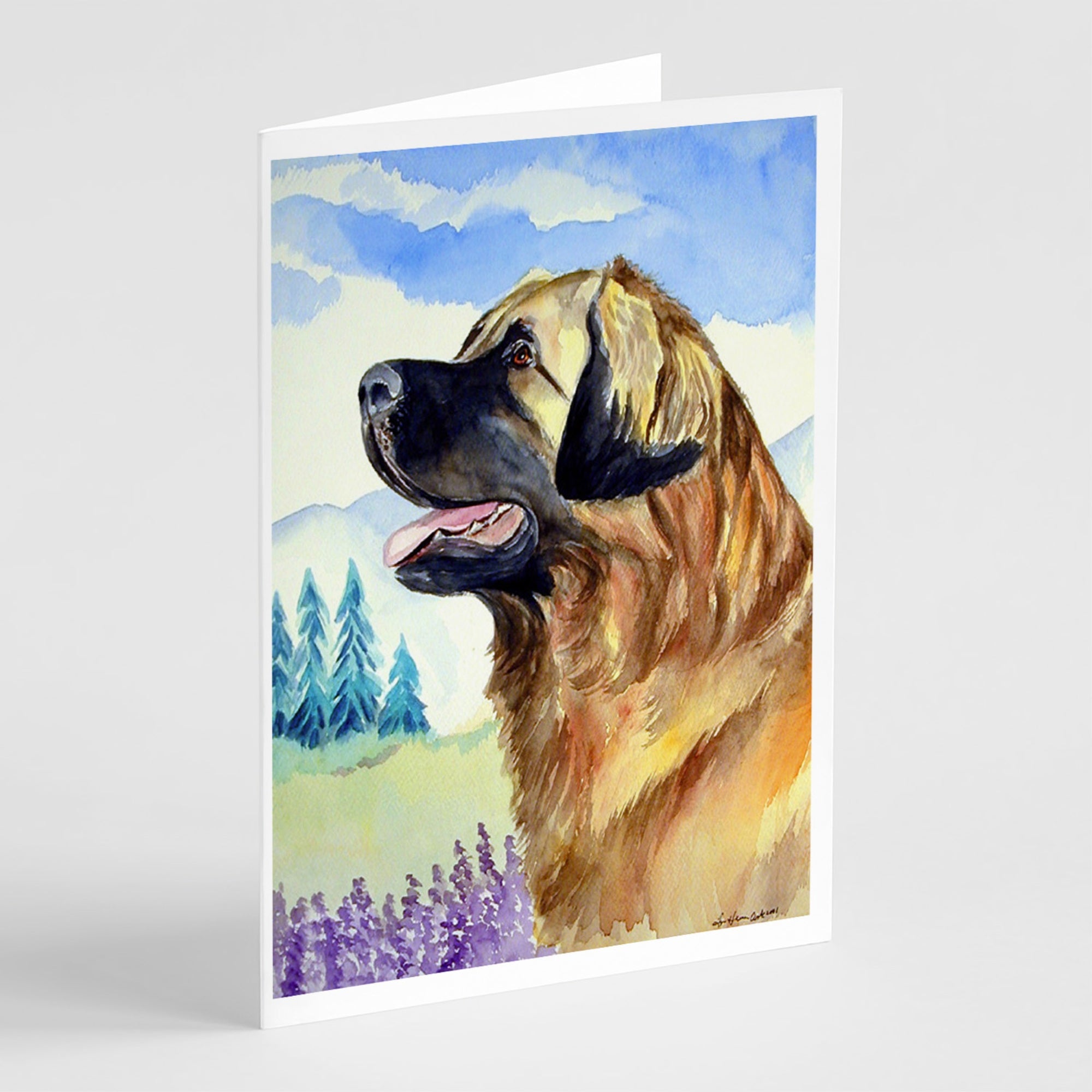 Leonberger Greeting Cards And Envelopes Pack Of 8
