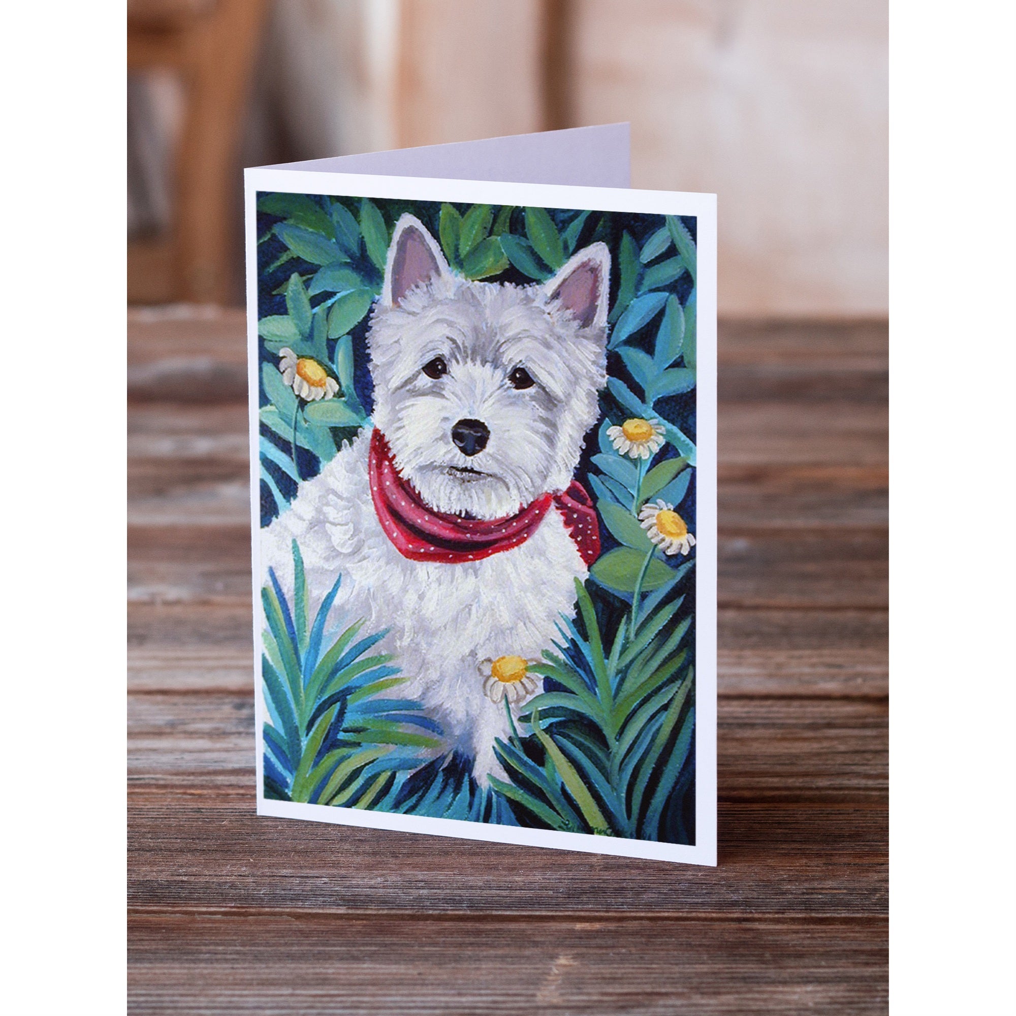 Westie Greeting Cards And Envelopes Pack Of 8