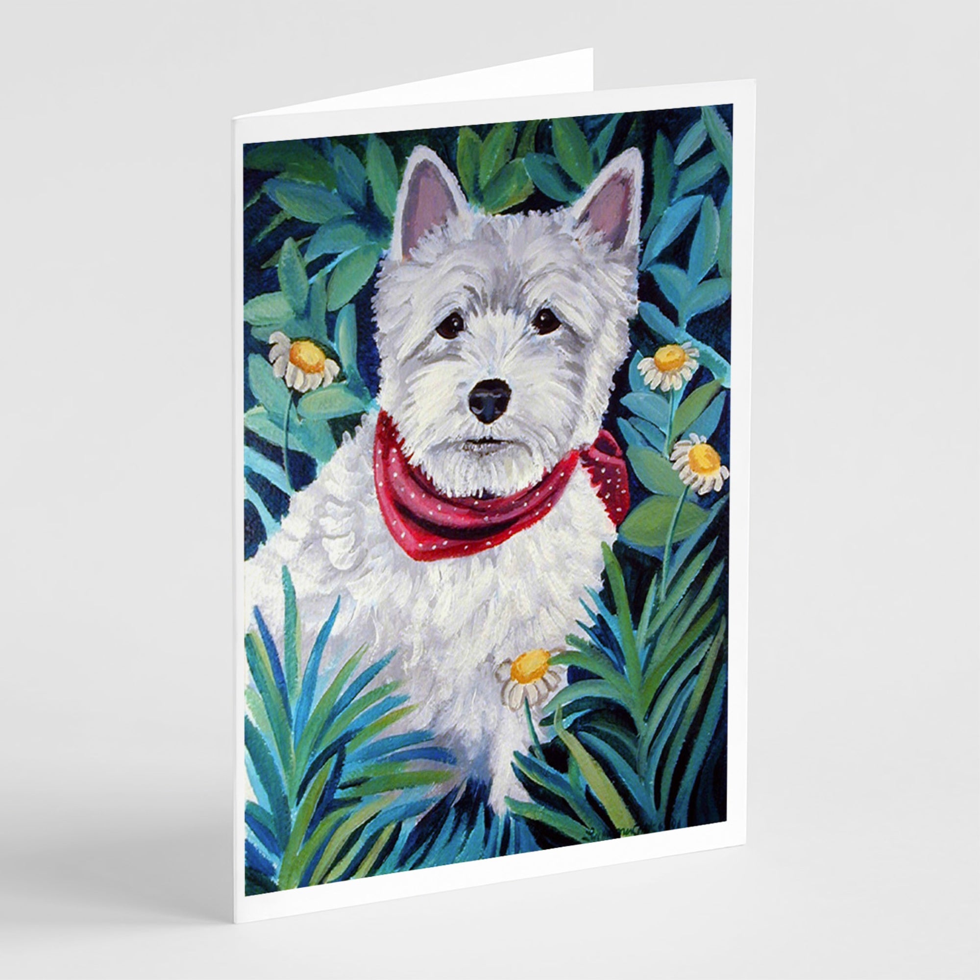 Westie Greeting Cards And Envelopes Pack Of 8