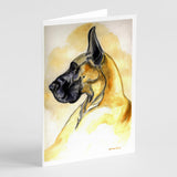 Fawn Great Dane Greeting Cards And Envelopes Pack Of 8