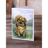 Tibetan Spaniel Greeting Cards And Envelopes Pack Of 8