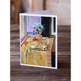 Cat Greeting Cards And Envelopes Pack Of 8