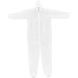Global Industrial Disposable Polypropylene Coverall Elastic Hood & Boots Wht Large 25/Case