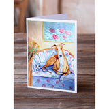 Whippet Waiting On You Greeting Cards And Envelopes Pack Of 8