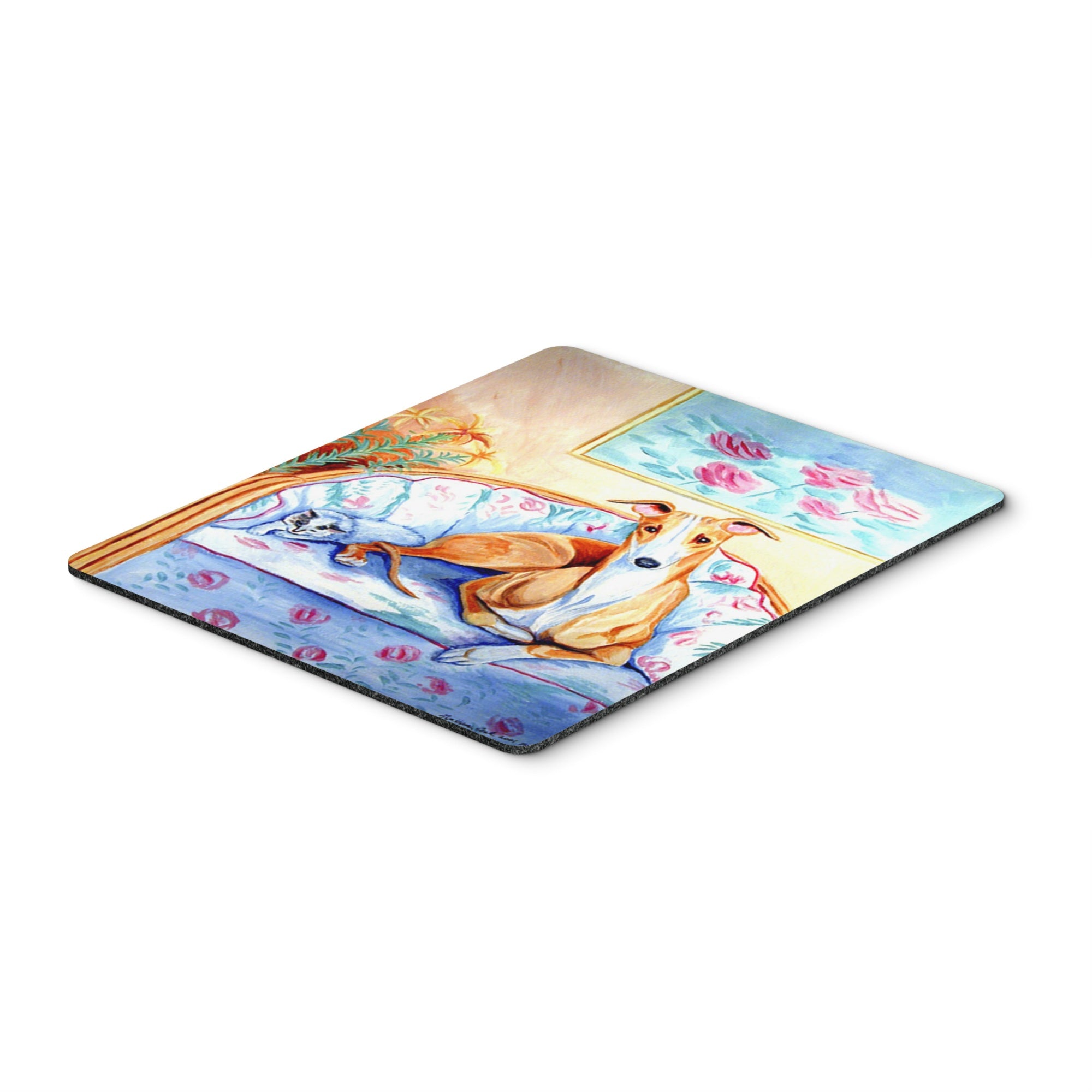 Caroline'S Treasures Mouse/Hot Pad/Trivet, Whippet Waiting On Mom (7081Mp)