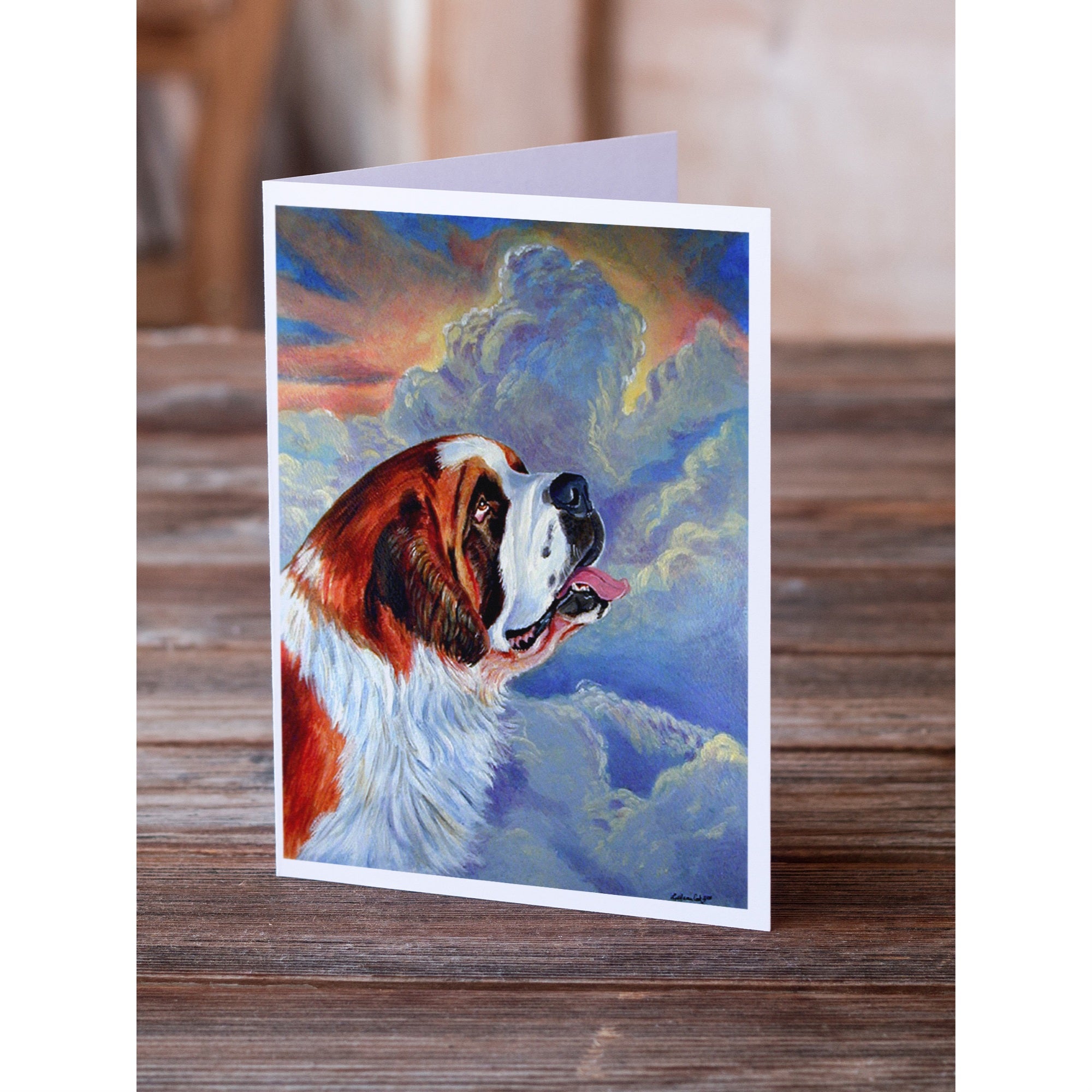 Saint Bernard Loyalty Greeting Cards And Envelopes Pack Of 8