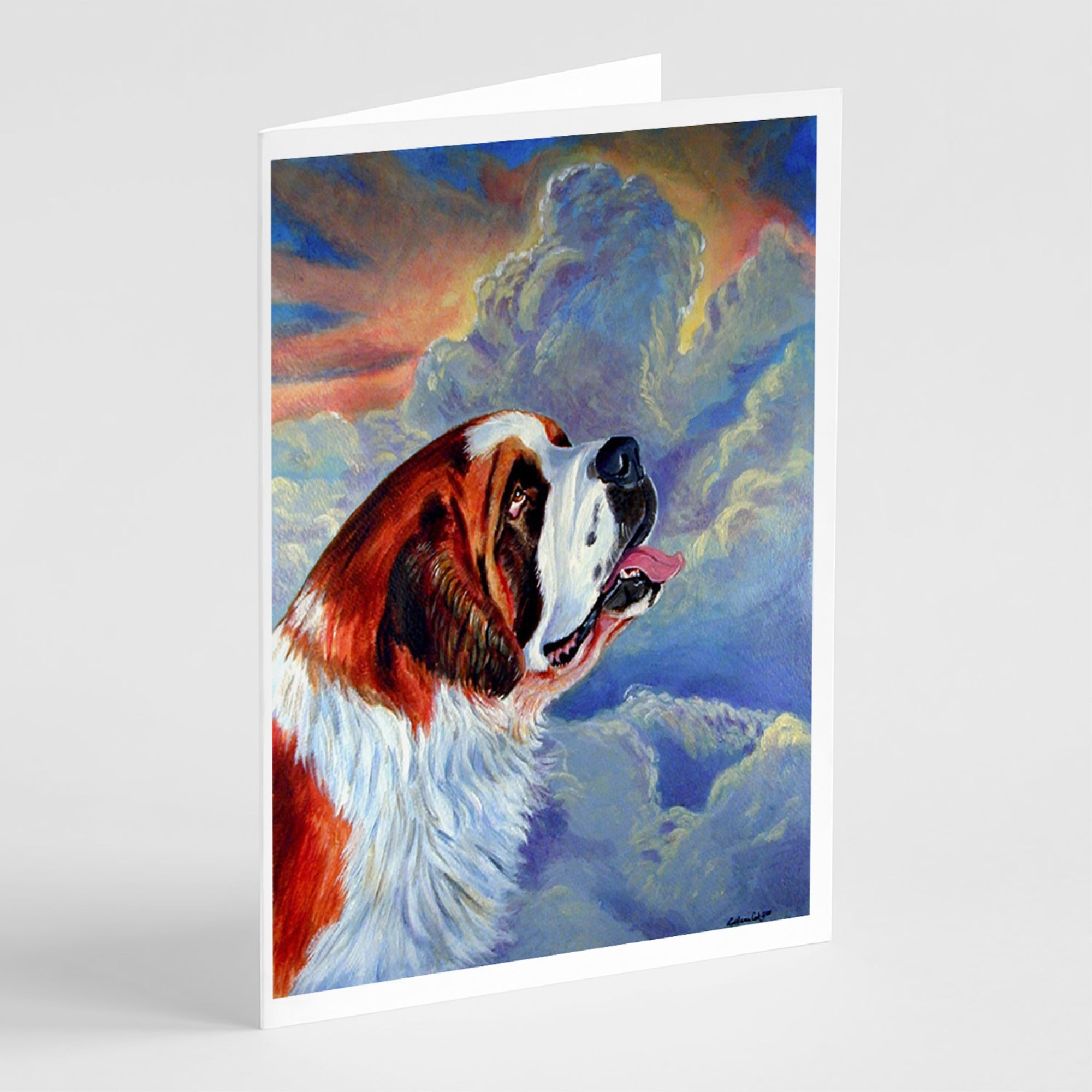 Saint Bernard Loyalty Greeting Cards And Envelopes Pack Of 8