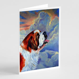 Saint Bernard Loyalty Greeting Cards And Envelopes Pack Of 8