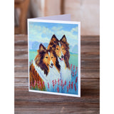 Sable Shelties Double Trouble Greeting Cards And Envelopes Pack Of 8