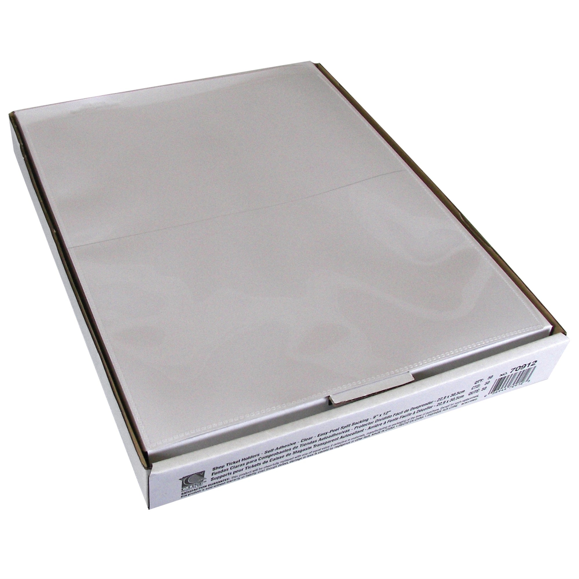 Self-Adhesive Shop Ticket Holder, 9 X 12, 50/Bx, 70912