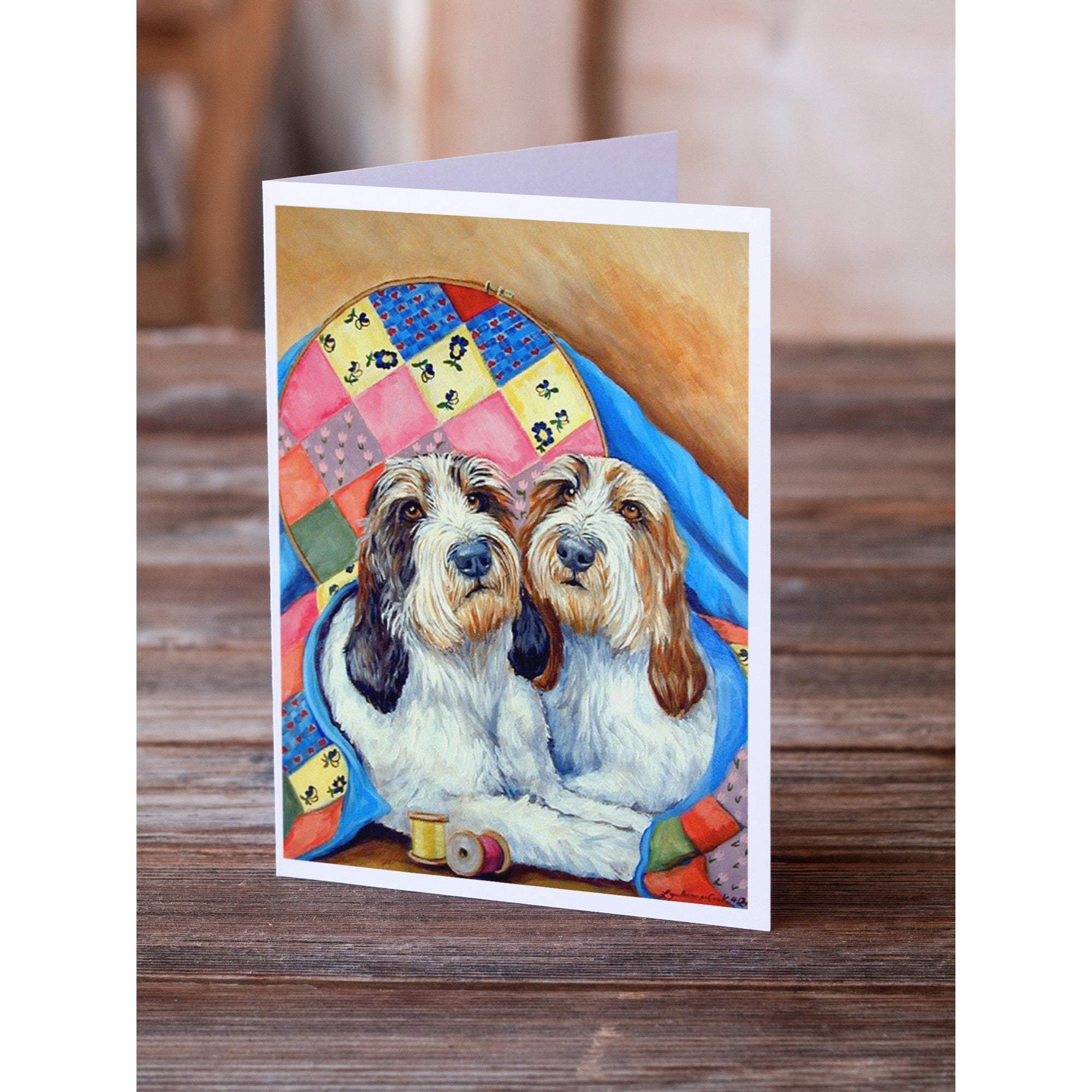 Petit Basset Griffon Vendeen Greeting Cards And Envelopes Pack Of 8