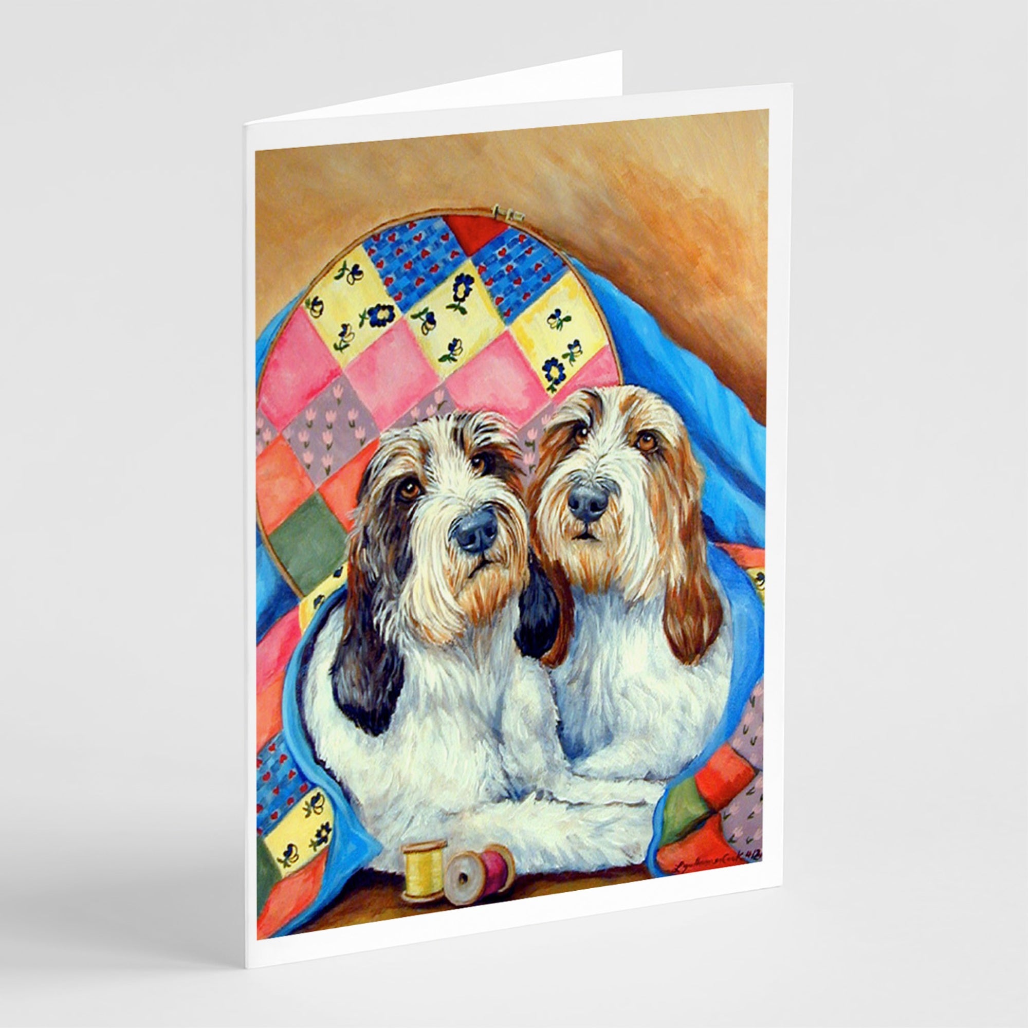 Petit Basset Griffon Vendeen Greeting Cards And Envelopes Pack Of 8