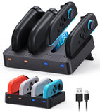 Controller Charger for Nintendo Switch 2 2025 and Switch 1, Horizontal Charging Dock Station for Joy con and for Joycon 2 Access