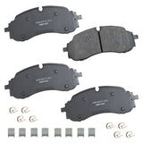 Bendix Premium SBM2423 Semi-Metallic Front Brake Pads for Ford E-Transit 2024-2022, Transit-150 2023-2022, Transit-250 2023-2022