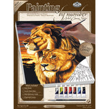 Royal & Langnickel Paint by Number Kit Artist Canvas Series 9X12, Lion & Lioness