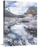 Boulder Mountains And Summit Creek Dusted With Snow, Idaho-Canvas Art-18X24