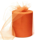 6 x 200 Yards Orange Tulle Fabric Rolls, Orange Spool Tulle Ribbon for DIY Tutu Skirt Wedding Decoration Baby Shower Birthday Pa