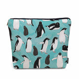 Kalygon Penguin Makeup Bag For Women, Adorable Cosmetic Bag Makeup Bags, The South Pole Penguins Zipper Bag Travel Bags Toiletry