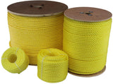 ATERET 1/2 Inch by 50 Feet Twisted 3-Strand Yellow Polypropylene Rope I 3,780 lbs. Tensile Strength I Lightweight & Heavy-Duty S