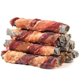 Pawmate Dog Treats, Chicken Duck Wrapped Cod Skin Sticks, Rawhide-Free, Grain-Free Dog Chewy Treats for Healthy Teeth and Coat,T
