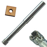 1/4 Diamond Drill Bit for Porcelain & Tile - 1/4 x 3, Diamond Tip with Guide Holds
