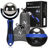 Nobility Massage Ball Roller- Ice Cold and Hot for Deep Tissue and Sore Muscle Relief of Stiffness and Stress, Body, Neck, Back,