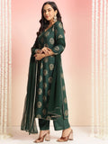 Gosriki Women'S Rayon Blend Printed Straight Kurta With Pant & Dupatta (Jubal Green-Gs_M_Green_Medium),GREEN,,B0DT7936ZP