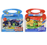 Asera Space and Dinosaur Theme Reusable Magic Water Painting Book Magic Doodle Pen Kids Coloring Doodle Drawing Board Games Chil