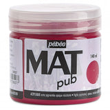 Pebeo Mat Pub, extra fine, 140 ml-Carmine Red Acrylic Paint