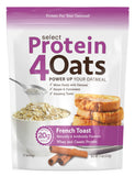 PEScience Protein4Oats, French Toast, Protein Powder for Oats, Whey & Casein Blend, High Protein Snacks for Instant Oatmeal, 12 