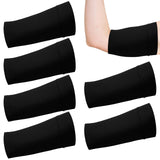 Vinsatin 6 Pcs PICC Line Sleeve Cover PICC Line Shower Cover Fashionable Breathable Upper Arm Sleeves for Women Men (Black,X-Sma