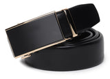 Zacharias MenS Texas Leather Belt With Autolock Buckle D25 (Black_3Xl) (Pack Of 1)