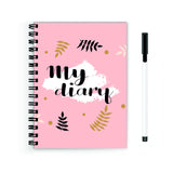 Anuman Reusable Wiro Spiral Unruled Notebook Diary Journal Pregnant Women Blank Pages A5 (Size 5.5X8)