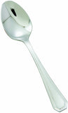 Winco 12-Piece Victoria Dinner Spoon Set, 18-8 Stainless Steel,Silver