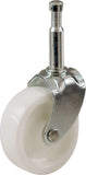 Shepherd Hardware 9053 1-1/4-Inch Plastic Stem Casters, 4-Pack , White
