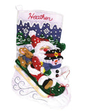 Janlynn 900051 Christmas Fun Stocking Felt Applique Kit161/2 Long