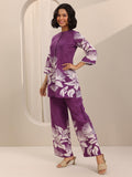 Libas Women'S Cotton Co-Ords Set (400637_Purple_M)