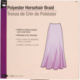 Dritz 789R1BTY Polyester Horsehair Braid, White, 1 x 50Yards