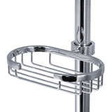 Pulse Showerspas 1010-Ch Adjustable Slide Bar For Hand Shower With Wire Basket Soap Dish, Polished Chrome