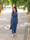 Gosriki Women'S Rayon Viscose Straight Printed Kurta With Pant (Palakad Blue-Gs_Xxl_Blue_Xx-Large),Blue,2,B0DVPLJTWN