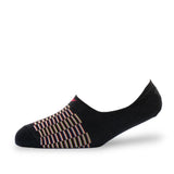 Young Wings MenS_Socks Black Colour Cotton Fabric Design Free Size NoShow Length Casuals & Formals Wear Socks Pack Of 1 M1111