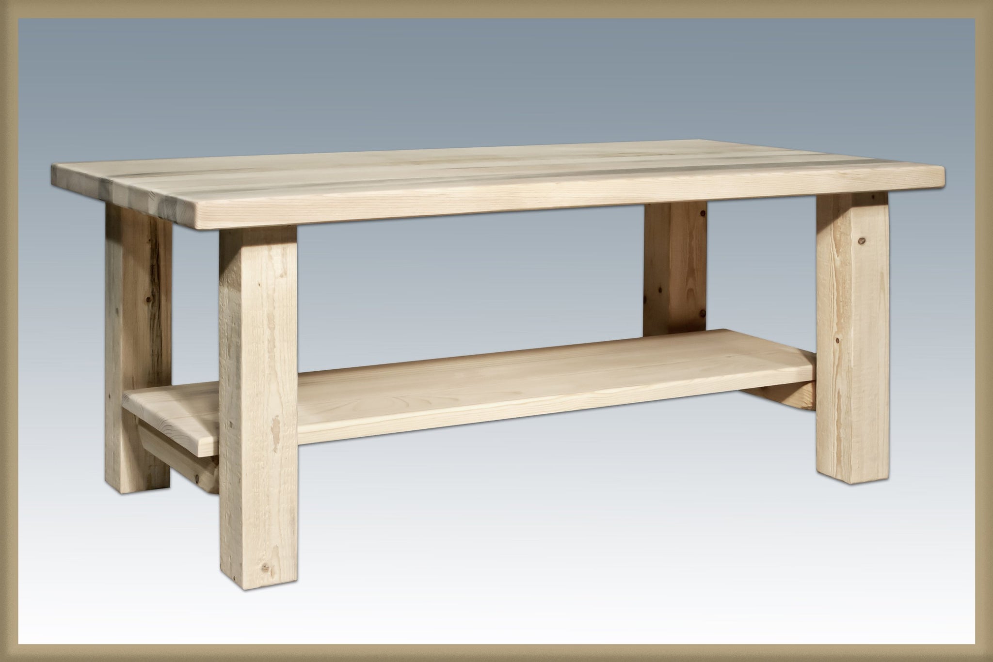 Montana Woodworks Glacier Country Collection Bistro Table, Square Table Top